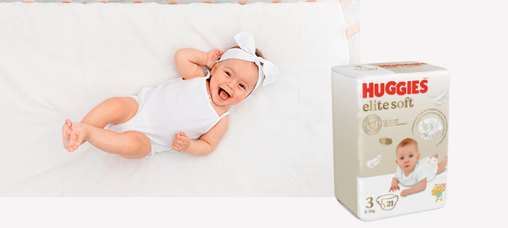 Huggies® Elite Soft акылдуу жалаяктары